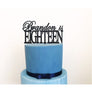 Eighteen Cake Topper - Aston Blue