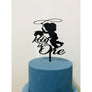 Little Cowboy Acrylic Cake Topper - Aston Blue
