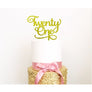 Twenty One Acrylic Cake Topper - Aston Blue