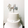 Custom Acrylic Cake Topper - Aston Blue