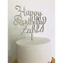 Happy Birthday Cake Topper - Aston Blue