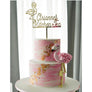 Flamingo Acrylic Cake Topper - Aston Blue