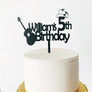 Cowboy Guitar Acrylic Cake Topper - Aston Blue