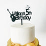 Cowboy Guitar Acrylic Cake Topper - Aston Blue