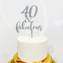 Forty and Fabulous Cake Topper - Aston Blue
