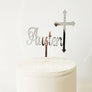 Christening Cake Topper - Aston Blue
