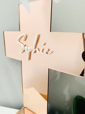 Acrylic Cross - Aston Blue