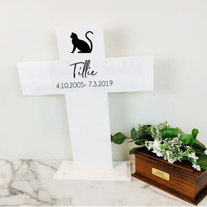 Pet Memorial Acrylic Cross