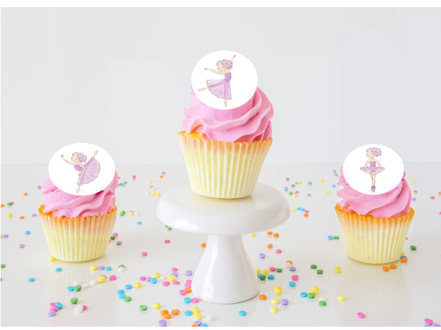 Ballerina Edible Cupcake Images