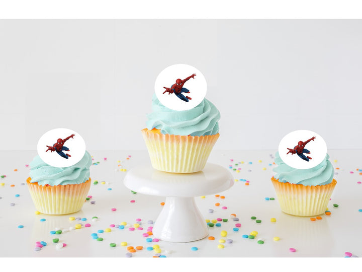 Spiderman Edible Cupcake Images