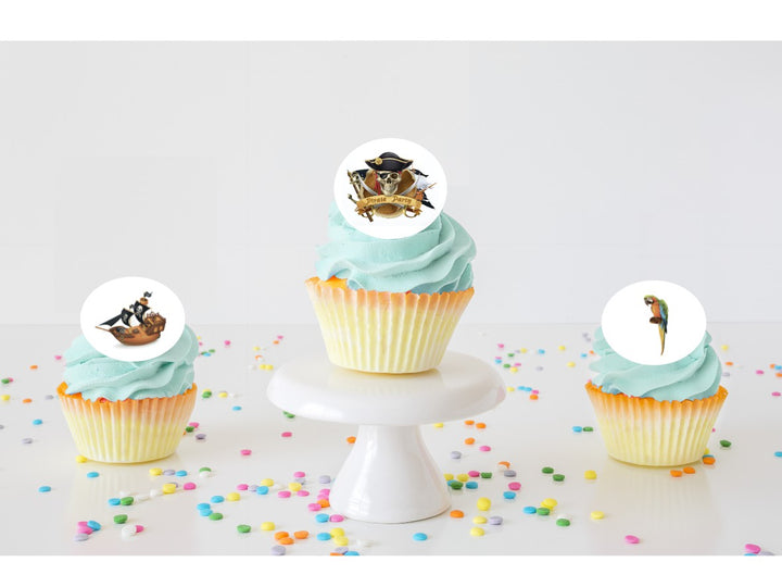 Pirate Edible Cupcake Images