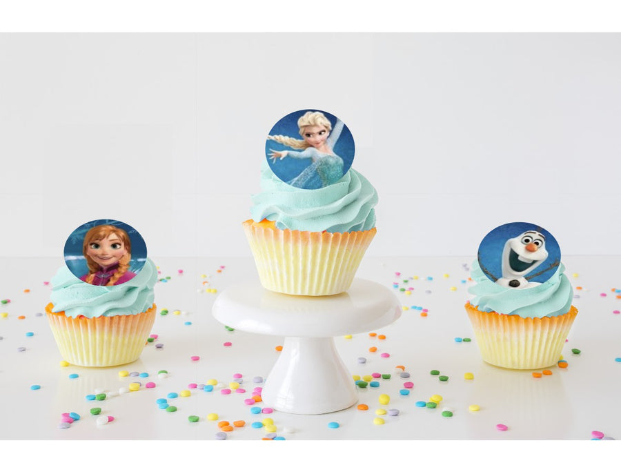 Frozen Edible Cupcake Images