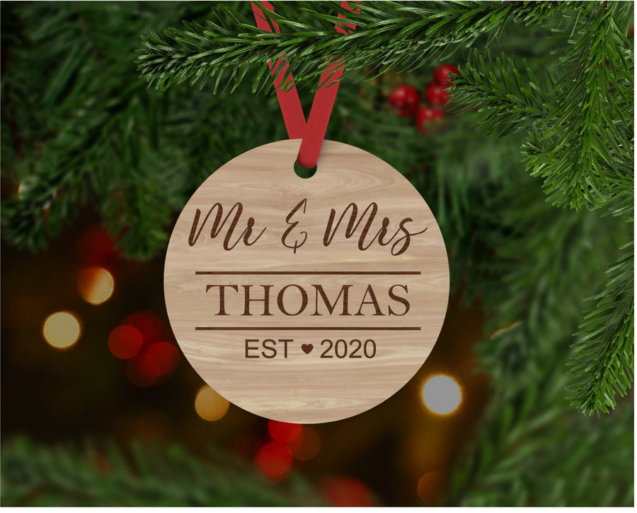 Mr and Mrs Ornament SKU142