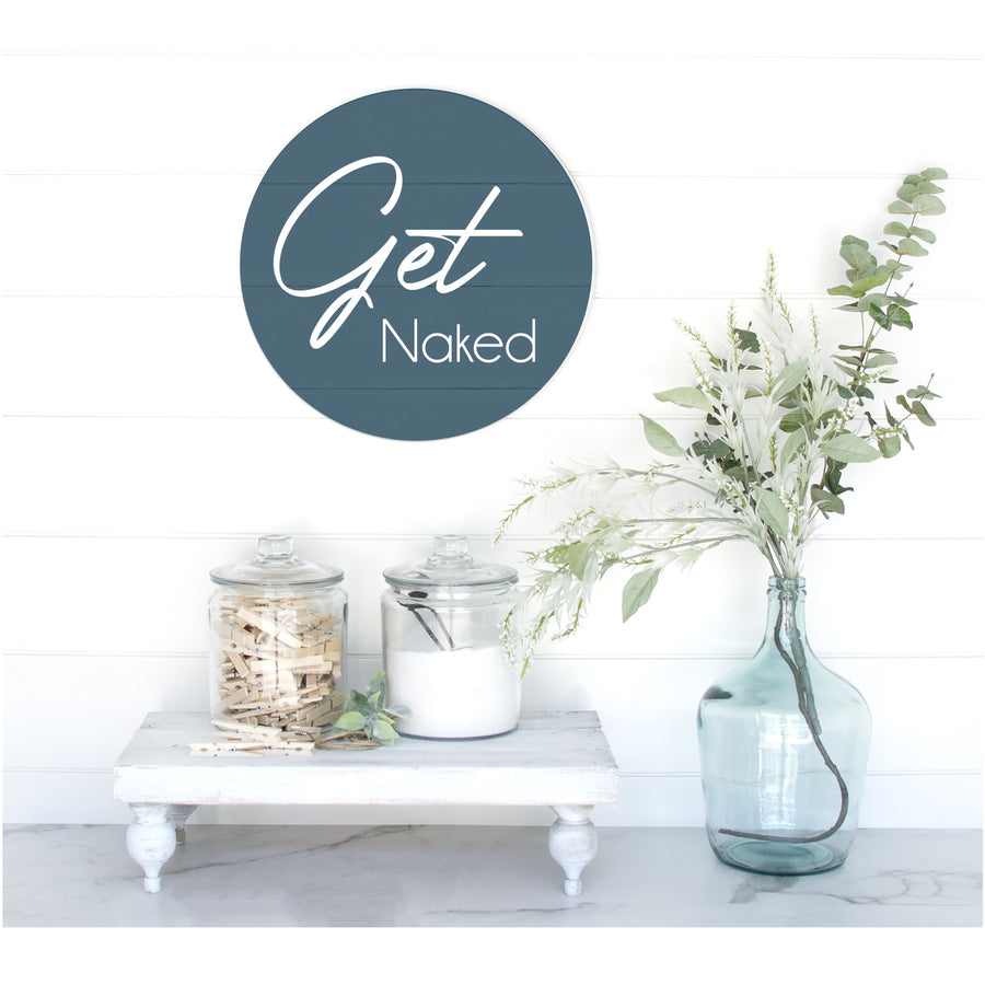 Get Naked Pallet Sign
