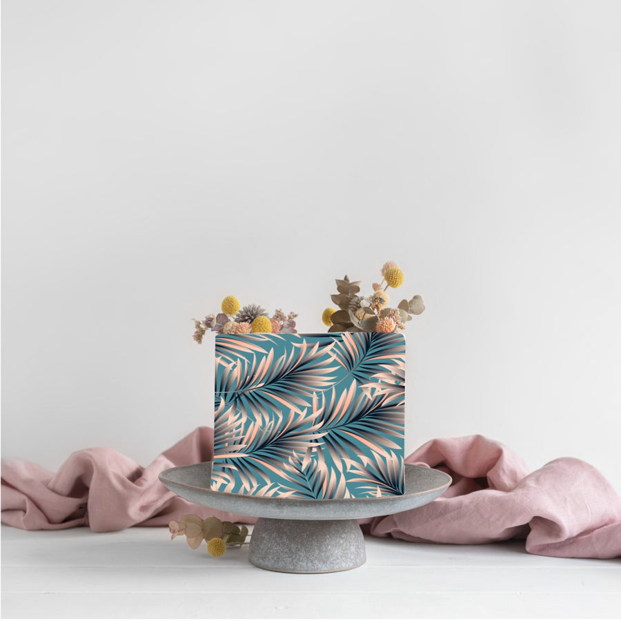 Tropical Leaves Edible Icing Image