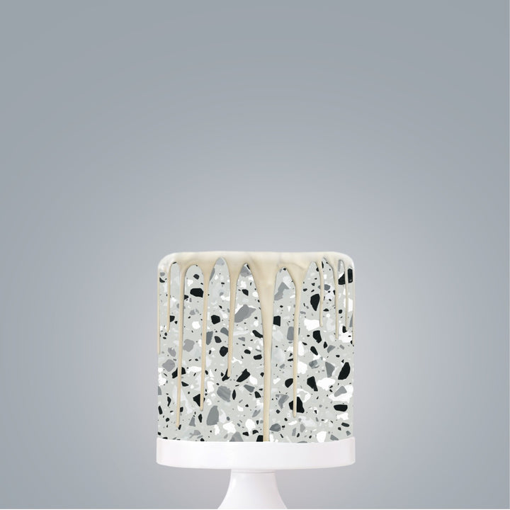 Green Terrazzo Edible Icing Image