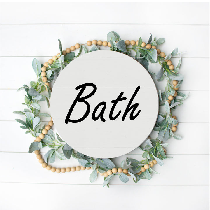Bath Pallet Sign