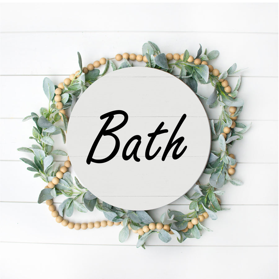Bath Pallet Sign