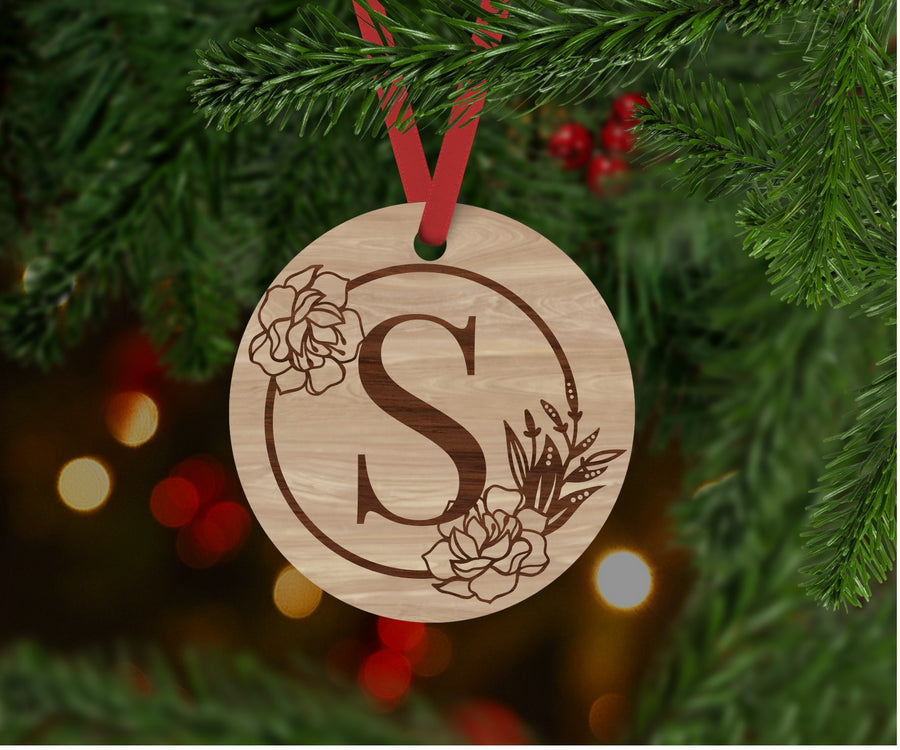 Personalised Monogram Christmas Bauble SKU157