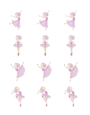 Ballerina Edible Cupcake Images