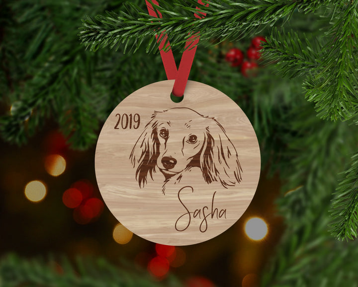 Dachshund Dog Ornament - Aston Blue