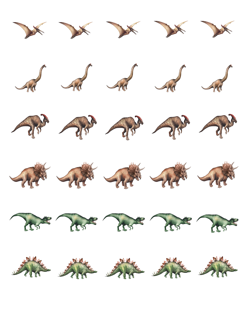 Dinosaur Edible Cupcake Images