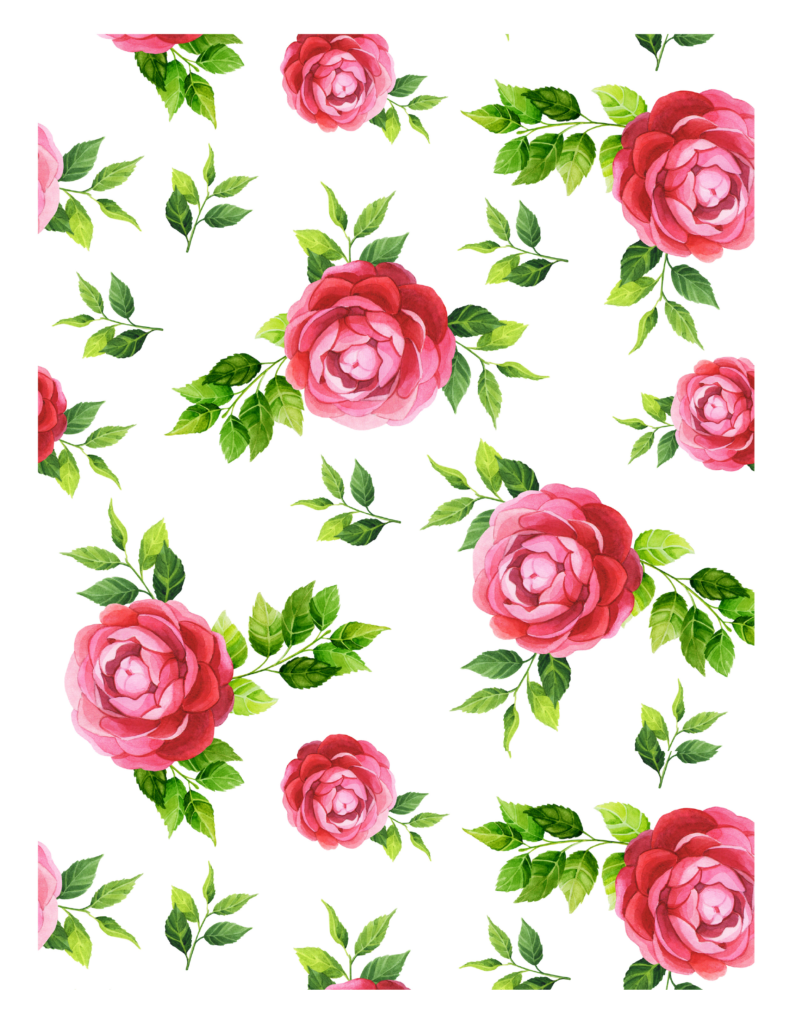 Roses Edible Icing Image