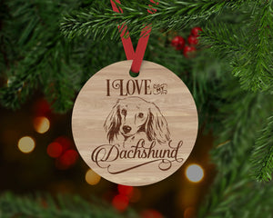 Dachshund Dog Ornament - Aston Blue