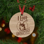 Doberman Dog Ornament - Aston Blue