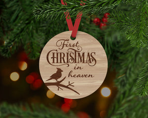 First Christmas in Heaven Ornament - Aston Blue