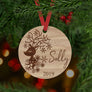 Personalsied Reindeer Christmas Ornament - Aston Blue