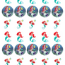 The Little Mermaid Edible Cupcake Images