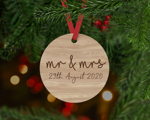 Mr and Mrs Ornament - Aston Blue