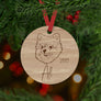 Pomeranian Dog Ornament - Aston Blue