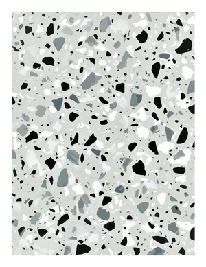 Green Terrazzo Edible Icing Image