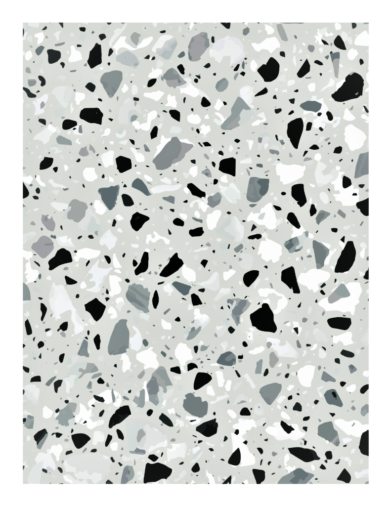 Green Terrazzo Edible Icing Image