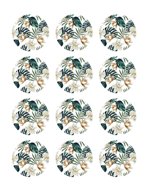 Tropical Edible Cupcake Images