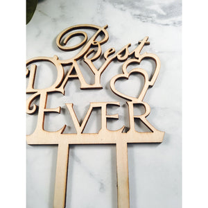 Best Day Ever Cake Topper - Aston Blue