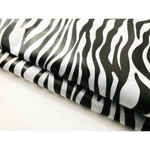 Zebra Tissue Paper Sheets - Aston Blue