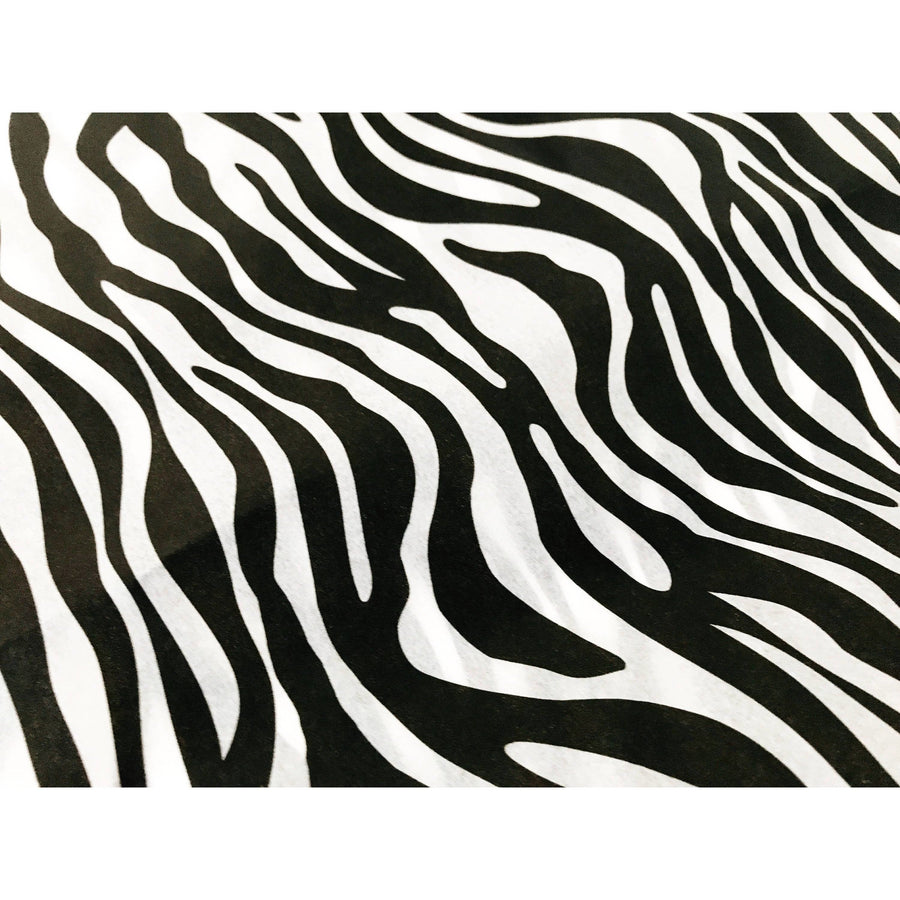 Zebra Tissue Paper Sheets - Aston Blue
