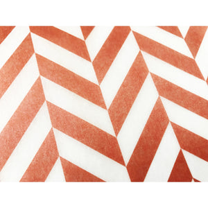Metallic Rose Gold Herringbone Tissue Paper Sheet - Aston Blue