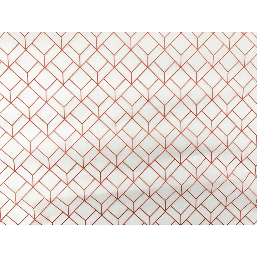 Metallic Rose Gold Art Deco Tissue Paper Sheets - Aston Blue