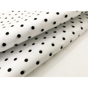 Black Dot Tissue Paper Sheets - Aston Blue