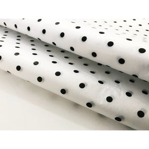 Black Dot Tissue Paper Sheets - Aston Blue