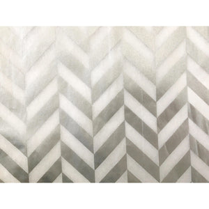 Metallic Silver Herringbone Tissue Paper Sheets - Aston Blue