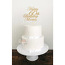 Personalised Sixty Acrylic Cake Topper - Aston Blue