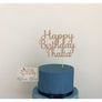 Happy Birthday Cake Topper - Aston Blue