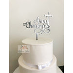 Christening Cake Topper - Aston Blue