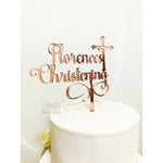 Christening Cake Topper - Aston Blue