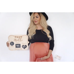 Pregnancy Chalkboard - Aston Blue